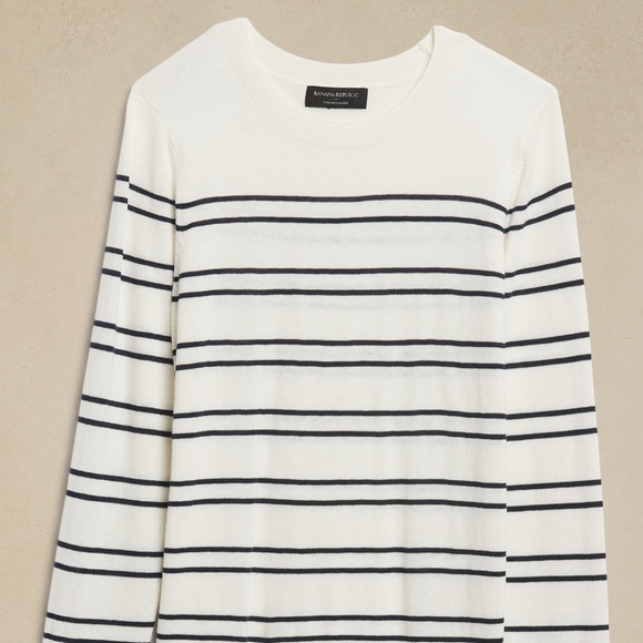 Banana Republic Factory STRIPED FOREVER SWEATER - Picture 4 of 6